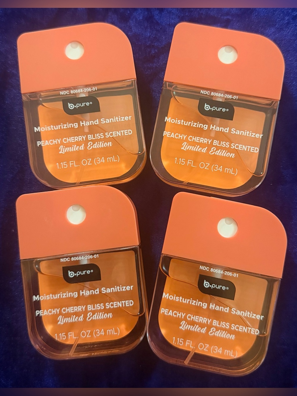b.pure Peachy Cherry Bliss Moisturizing Hand Sanitizer Limited Edition